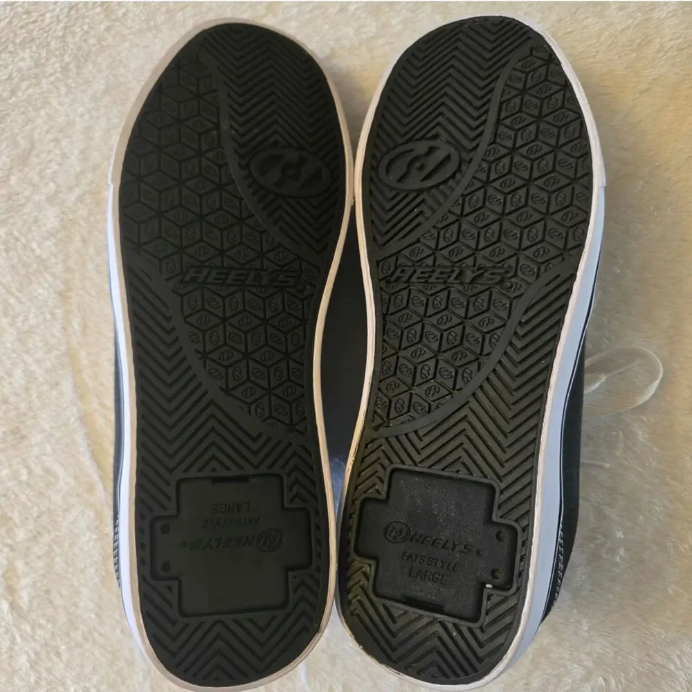 Heelys Men's Pro 20 Canvas Sneakers Black White Size 9 No Wheels EUC - Picture 9 of 10